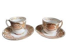 Antique, Bone China, Tea Cup & Saucer, Imari Pattern 