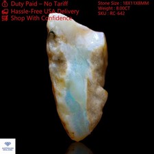 8.00 Cts Natural Australian Fire Opal Loose Ethical Rough Gemstone 18x11x8 mm