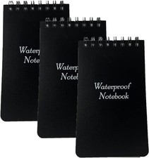3pcs Waterproof Notebook, 3 x