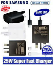 Genuine Samsung 25W Super Fast Charger Plug  Type C Cable Lead For Phone Tablet