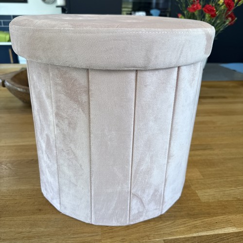 Round ottoman storage box - round,