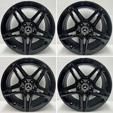 Genuine Mercedes A B CLA Class 18” AMG Alloy Wheel Set Refurbished Black W177