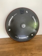 Corima Carbon disc rear wheel with 11 speed cassette and vittoria corsa tub
