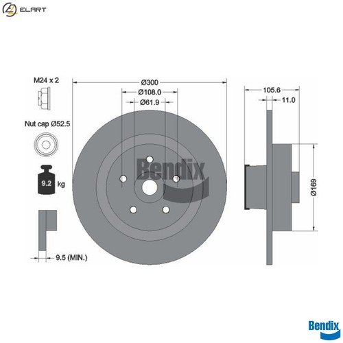 Brake disc bds2023 for - brake,