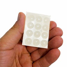 12 Clear Round Rubber Feet