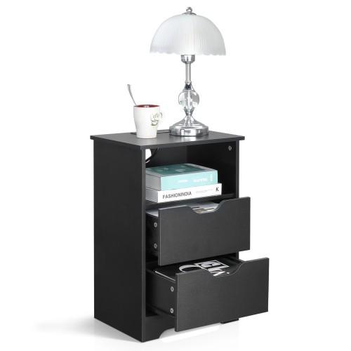 Bedside table with - table, drawer