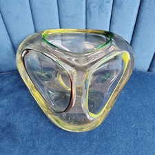 Murano Art Glass Dish Bowl Tri