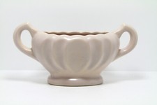 Mid Century Dee Cee Stoneware England Mantle Vase Pale Oyster Pink Used V.G.C