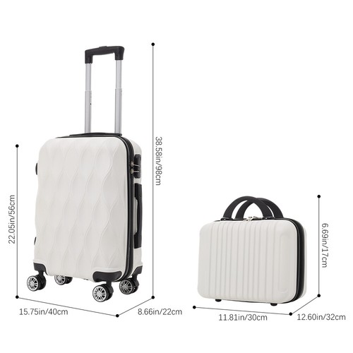 Piece luggage set rolling - 2-piece, set,