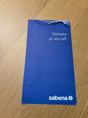 Sabena baggage tag luggage - sabena,