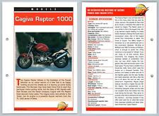 Cagiva Raptor 1000 - Models - Mega Bikes Hachette Card