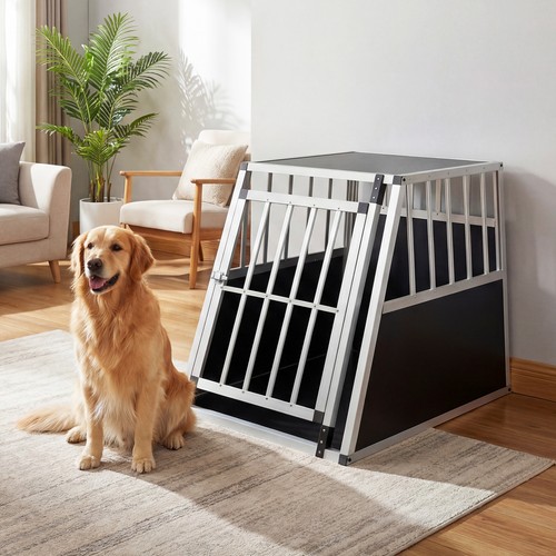 Travel dog crate - crate, aluminum