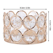 Clear Crystal Candle Cup