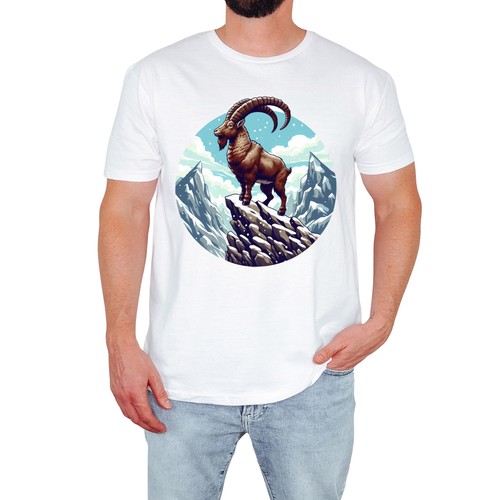 Mountain goat mens shirt - goat,