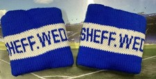 New Pair of Retro Sheffield Wednesday Wrist Sweatbands Sheff Wed Swfc
