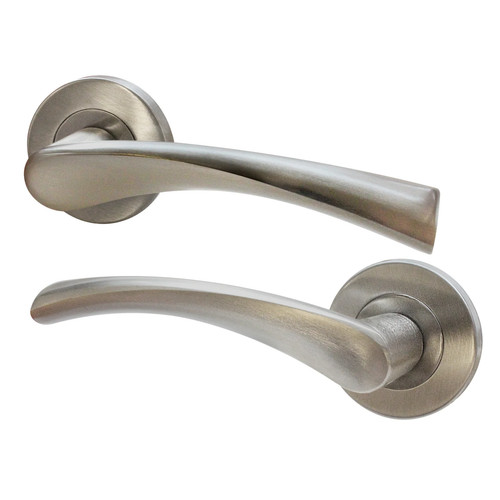 Arden satin nickel lever - arden, on