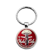 Coca Cola Logo Keyring With Artistic Font Design And Zinc Alloy Material For