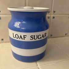 T G Green Cornishware Loaf Sugar Jar