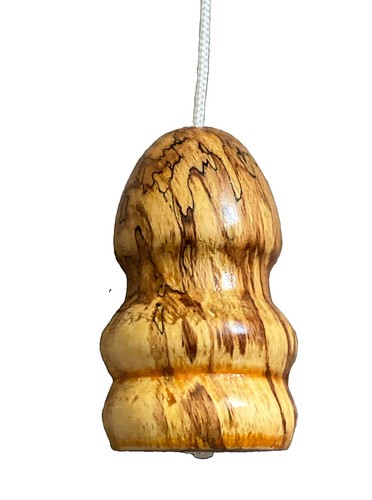 Handturned wooden light - wooden, pull