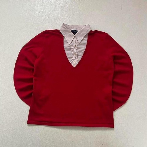 Chaps red collared polo - chaps,