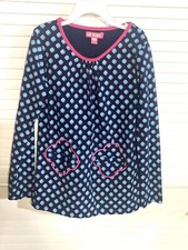 CR Kids Blue Pink Girls Dress Size 7/8 Pullover Pockets EUC