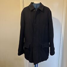 Mens M&S Collezione Jacket Medium Navy Mens Full Zip 75% Wool Chest 38-40”