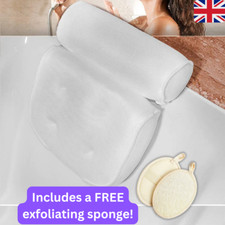 LUXURY 4D MESH NON-SLIP COMFORTABLE SPA BATH PILLOW - BATHTUB HEADREST CUSHION