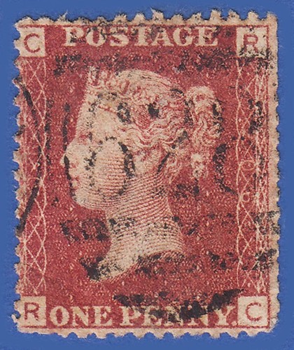 Sg43 1864 1d red - sg43/44,