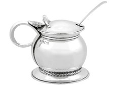 Sterling Silver Mustard Pot by