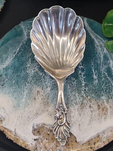 Antique silver scalloped bowl - antique,