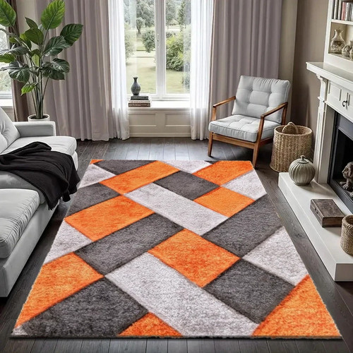 Large shaggy rugs hallway - large,