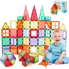 100Pcs Magnetic Building Tiles