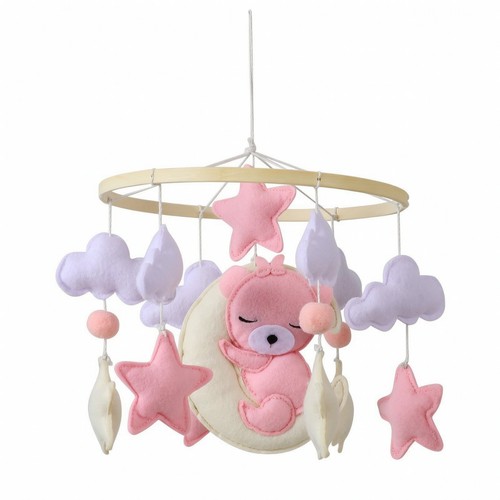 Baby crib mobile with wooden - mobile,