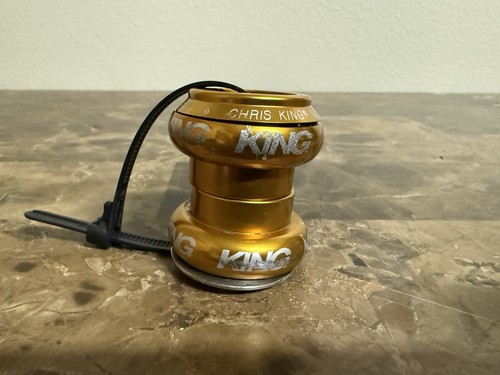 Gold chris king - 1", threadless