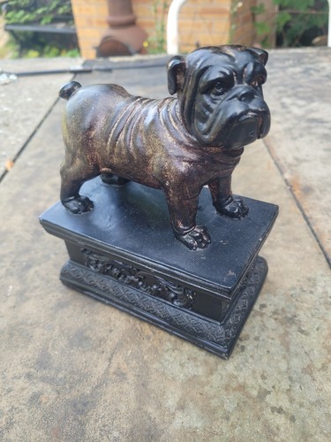 Vintage bulldog ornament home - ornament,