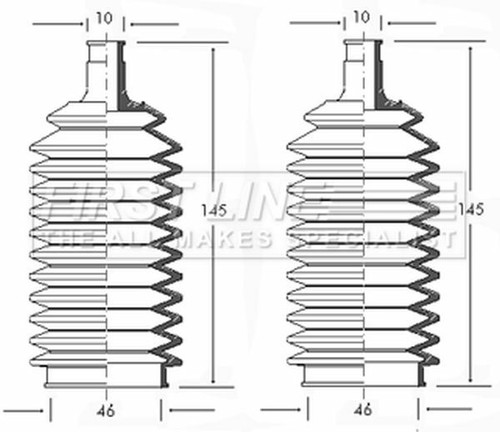 Steering boot gaiter for b - gaiter, mg