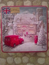 Decorative Empty Shortbread Tin / Storage Tin featuring The Old Post Office