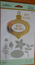 SPELLBINDERS - ORNAMENT HOT FOIL PLATES - 5 PLATES & 6 DIES