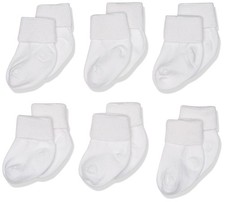 6 Pair Pack Baby Newborn Turn