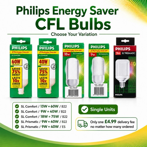 Philips energy saver cfl bulbs - philips,
