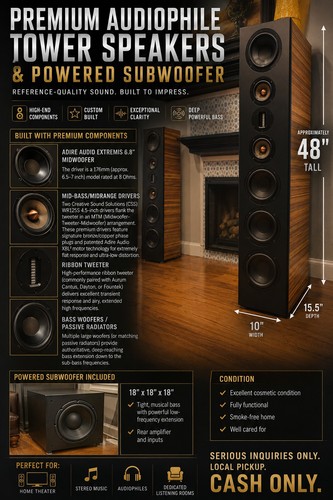 Large tower speakers - large,