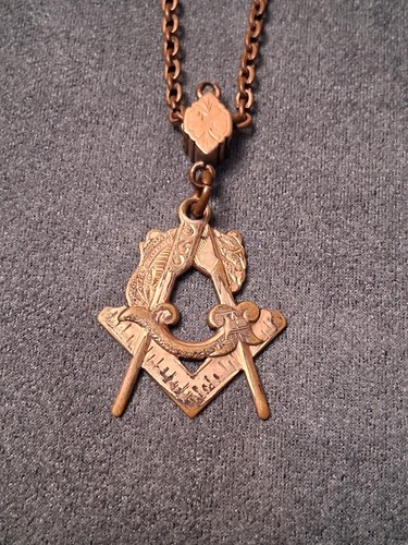 Masonic watch fob necklace - watch,