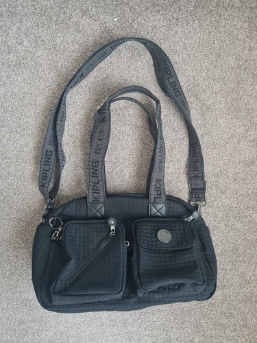Black kipling medium handbag - black,