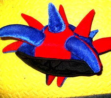 Fancy Dress Costume Red and Blue Jester Hat