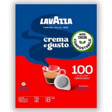 Lavazza Crema e Gusto ESE Coffee Paper Pods (1 Pack of 100)