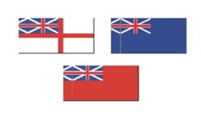 BECC Cotton Flags - British Ensign 1707-1801 Model Boat & RC Choice of Sizes