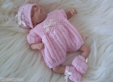 DOLLS CLOTHES KNITTING PATTERN DK 3 REBORN DOLLS 8-10 BY PRECIOUS NEWBORN KNITS