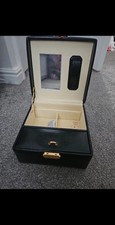 Black Leather Jewellery Box