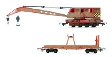 HORNBY 'OO' GAUGE R6881 BREAKDOWN CRANE *HEAVILY WEATHERED*