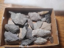 Authentic Maryland Felcite/ Argillite Arrowheads Field Grade Stuff Lot